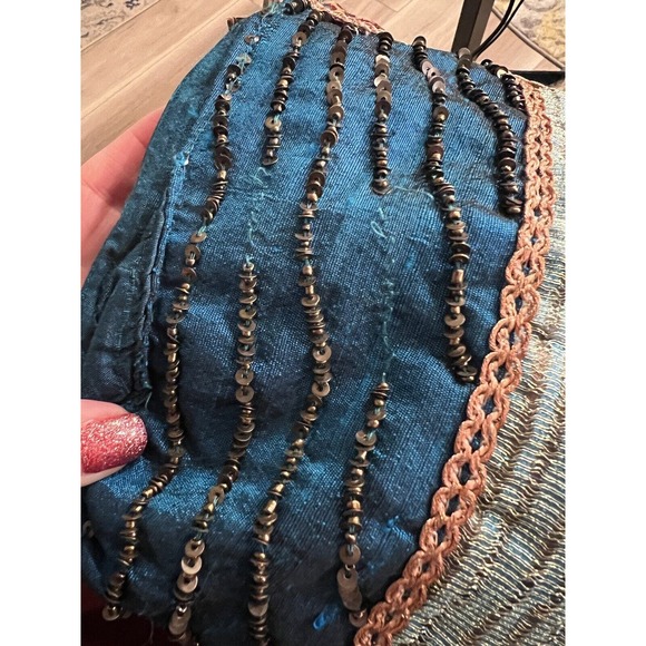 NWT Boho Quilted Beaded Shoulder Bag #147 - Picture 5 of 6